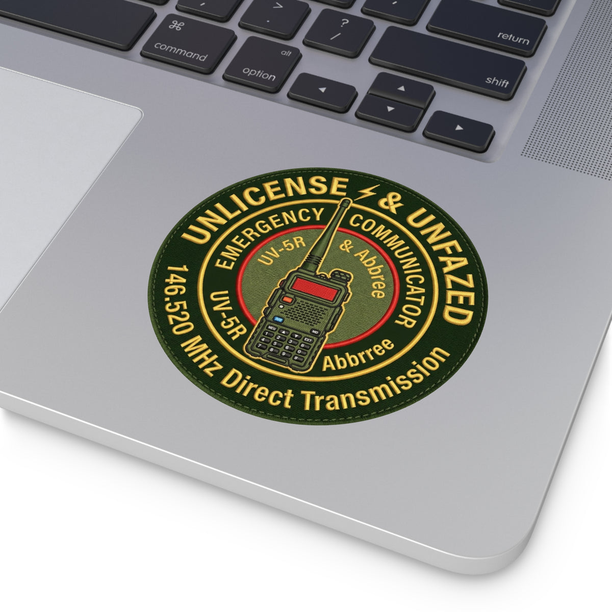 Unlicensed & Unfazed Radio Round Vinyl Sticker